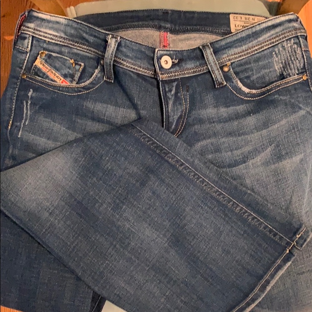 Wide leg low waist Diesel jeans